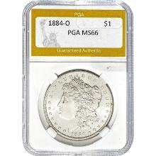 1884-O Morgan Dollar PGA MS66