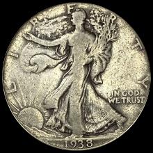1938-D Walking Liberty Half Dollar LIGHTLY CIRCULATED