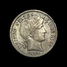 1894 Barber Dime LIGHTLY CIRCULATED