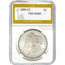1884-CC Morgan Dollar PGA MS66