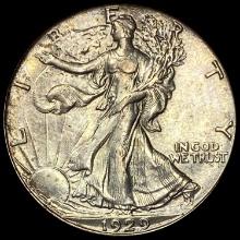 1929-S Walking Liberty Half Dollar CHOICE AU