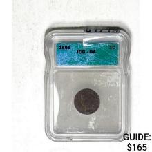 1869 1C Indian Head ICG G4