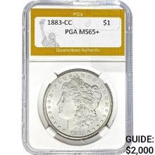 1883-CC Morgan Dollar PGA MS65+