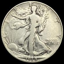1938-D Walking Liberty Half Dollar NICELY CIRCULATED