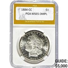1884-CC Morgan Dollar PGA MS65 DMPL