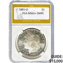 1881-O Morgan Dollar PGA MS65+ DMPL