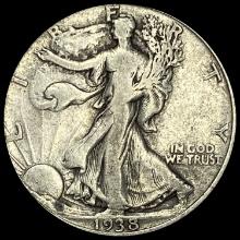 1938-D Walking Liberty Half Dollar LIGHTLY CIRCULATED