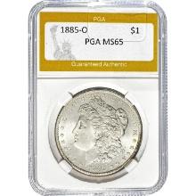 1885-O Morgan Dollar PGA MS65