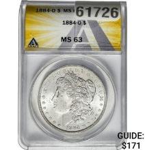 1884-O Morgan Dollar ANACS MS63 SILVER