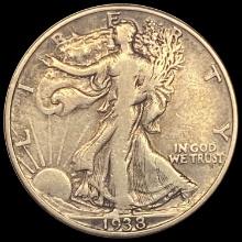1938-D Walking Liberty Half Dollar LIGHTLY CIRCULATED