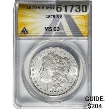 1879-S Morgan Dollar ANACS MS63 SILVER