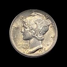 1916 Mercury Dime CHOICE BU