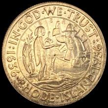 1936 Rhode Island Half Dollar GEM BU