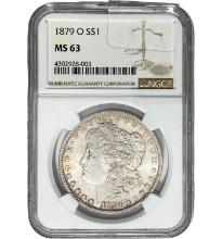 1879-O Morgan Dollar NGC MS63 SILVER