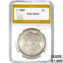 1880 $1 Morgan Dollar PGA MS65