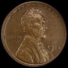 1918-S Lincoln Wheat Cent CHOICE AU