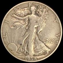 1938-D Walking Liberty Half Dollar NICELY CIRCULATED
