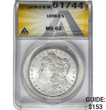 1898-O Morgan Dollar ANACS MS62 SILVER