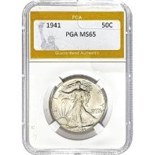 1941 Walking Liberty Half Dollar PGA MS65