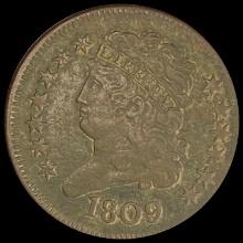 1809 Classic Head Half Cent LIGHTLY CIRCULATED