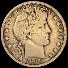 1904 Barber Half Dollar LIGHTLY CIRCULATED