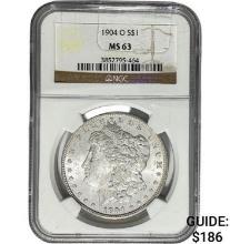 1904-O Morgan Dollar NGC MS63 SILVER