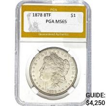 1878 8TF Morgan Dollar PGA MS65