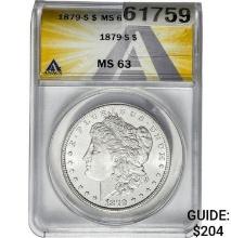 1879-S Morgan Dollar ANACS MS63 SILVER