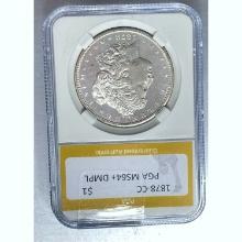 1878-CC Morgan Dollar PCGS MS64+ DMPL