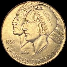 1937 Arkansas Centennial Half Dollar CHOICE BU
