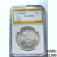 1878 8TF Morgan Dollar PGA MS64