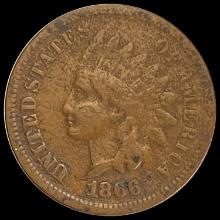 1866 Indian Head Cent NICELY CIRCULATED
