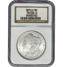 1887 Morgan Dollar PCGS MS63 SILVER