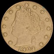 1904 Liberty Head Nickel LIGHTLY CIRCULATED