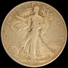 Walking Liberty Half Dollar LIGHTLY CIRCULATED