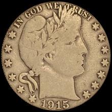 1915 Barber Half Dollar LIGHTLY CIRCULATED