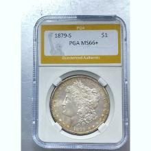 1879-S Morgan Dollar PCGS MS66+ SILVER