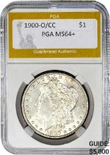 1900-O/CC Morgan Dollar PGA MS64+ Silver