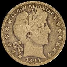 1894 Barber Half Dollar LIGHTLY CIRCULATED