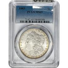 1883 Morgan Dollar PCGS MS65 SILVER