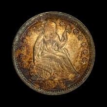 1842 Seated Liberty Half Dime CLOSELY UNCIRCULATED