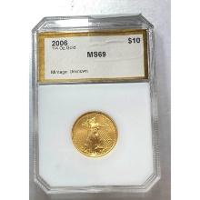 2006 Gold Eagle $10 Grading Service Unknown MS69