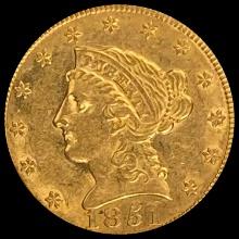 1851 Liberty Head Quarter Eagle CHOICE AU