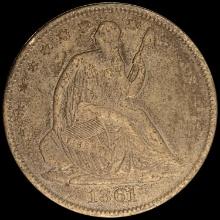 1861-O Seated Liberty Half Dollar CLOSELY UNCIRCULATED