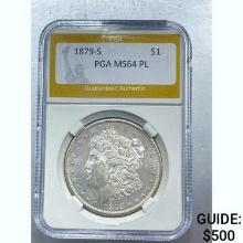 1879-S Morgan Dollar PCGS MS64 PL SILVER