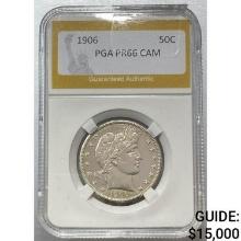 1906 Barber Half Dollar PCGS PR66 CAM