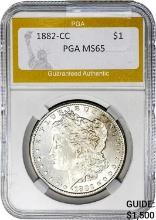 1882-CC Morgan Dollar PGA MS65 SILVER