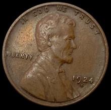 1924-D Lincoln Wheat Cent Copper Penny NEARLY UNCIRCULATED