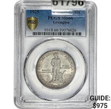 1925 Lexington Commemorative PCGS MS63