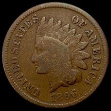 1866 Indian Head Cent Copper LIGHTLY CIRCULATED